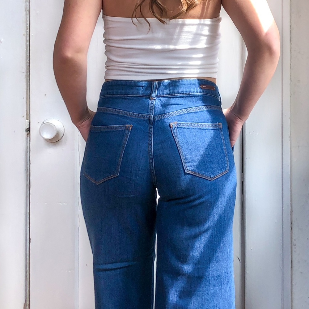 Anthropologie wide leg capris